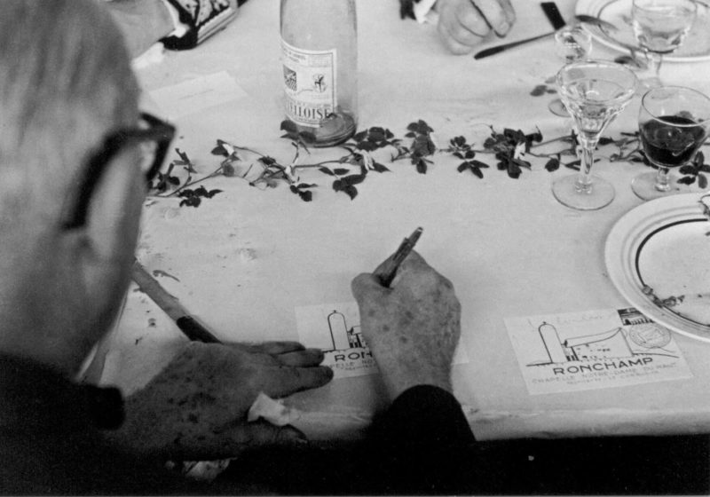 René Burri - postcard Corbusier
